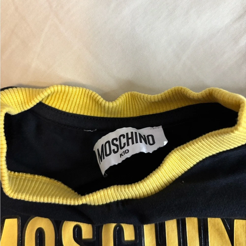 Moschino Minion Black Tee with Yellow Trim - Picture 2 of 3